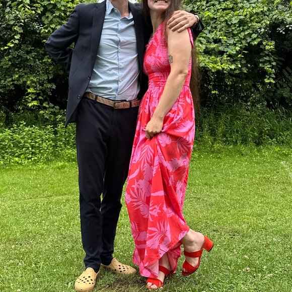 *Japra Pink Floral Beach One Shoulder Dress - Picture 2 of 7